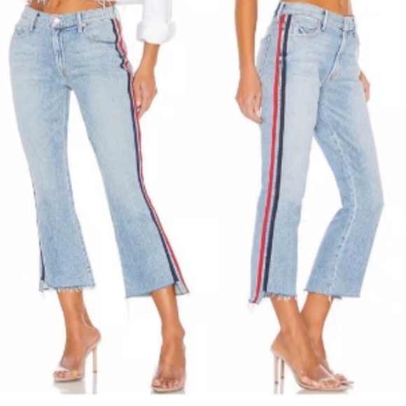 MOTHER Superior | The Insider Crop Step Fray 26 Preppy Streetwear Sporty - Picture 1 of 12